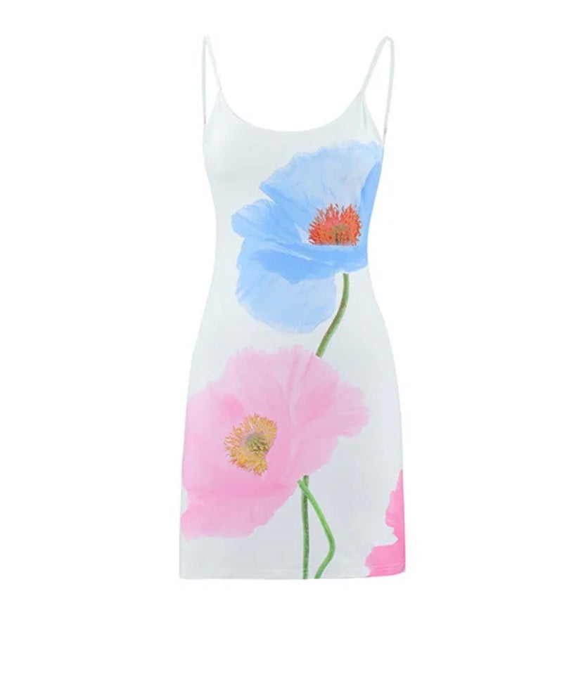 Art Blooms Floral Cami Mini Dress